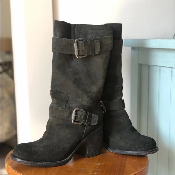 Vera Wang Cameron Double Buckle Boot - Picture 2 of 8